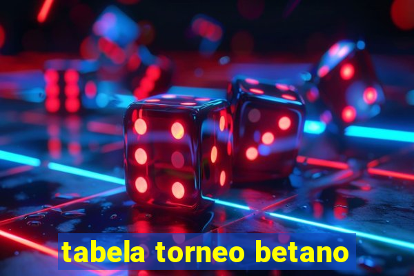 tabela torneo betano